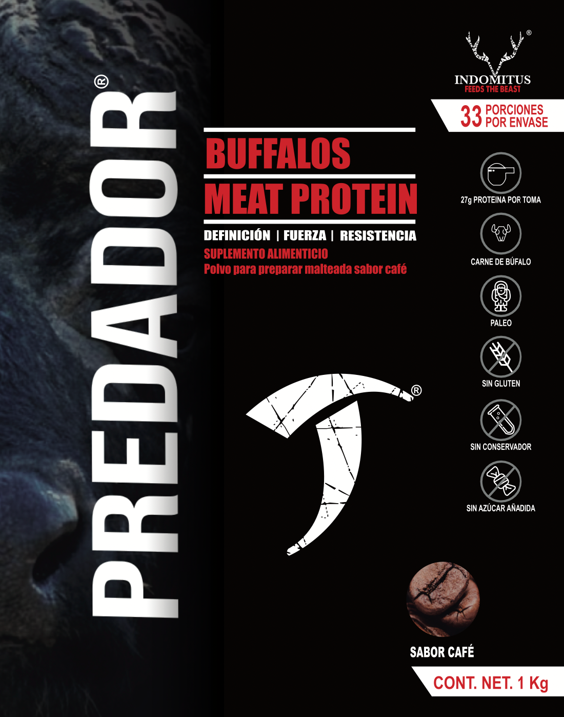 Proteína 100% buffalo meat